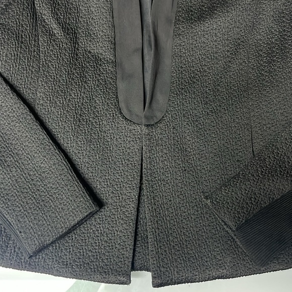 REBECCA TAYLOR - SIZE 2 BLACK OPEN BLAZER USED - Picture 7 of 12